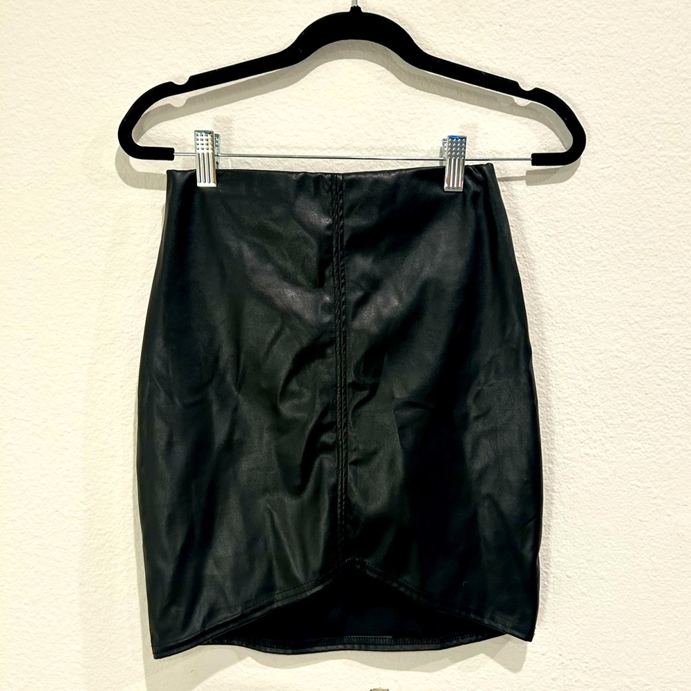 Black PLT mini skirt NWOT